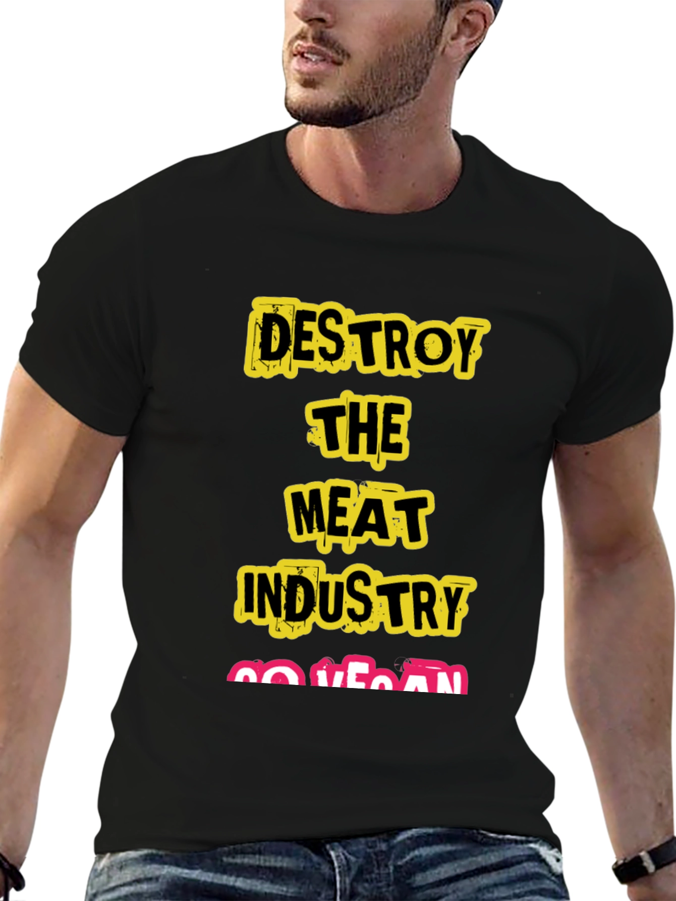 Destroy The Meat Industry Vegan T-Shirt