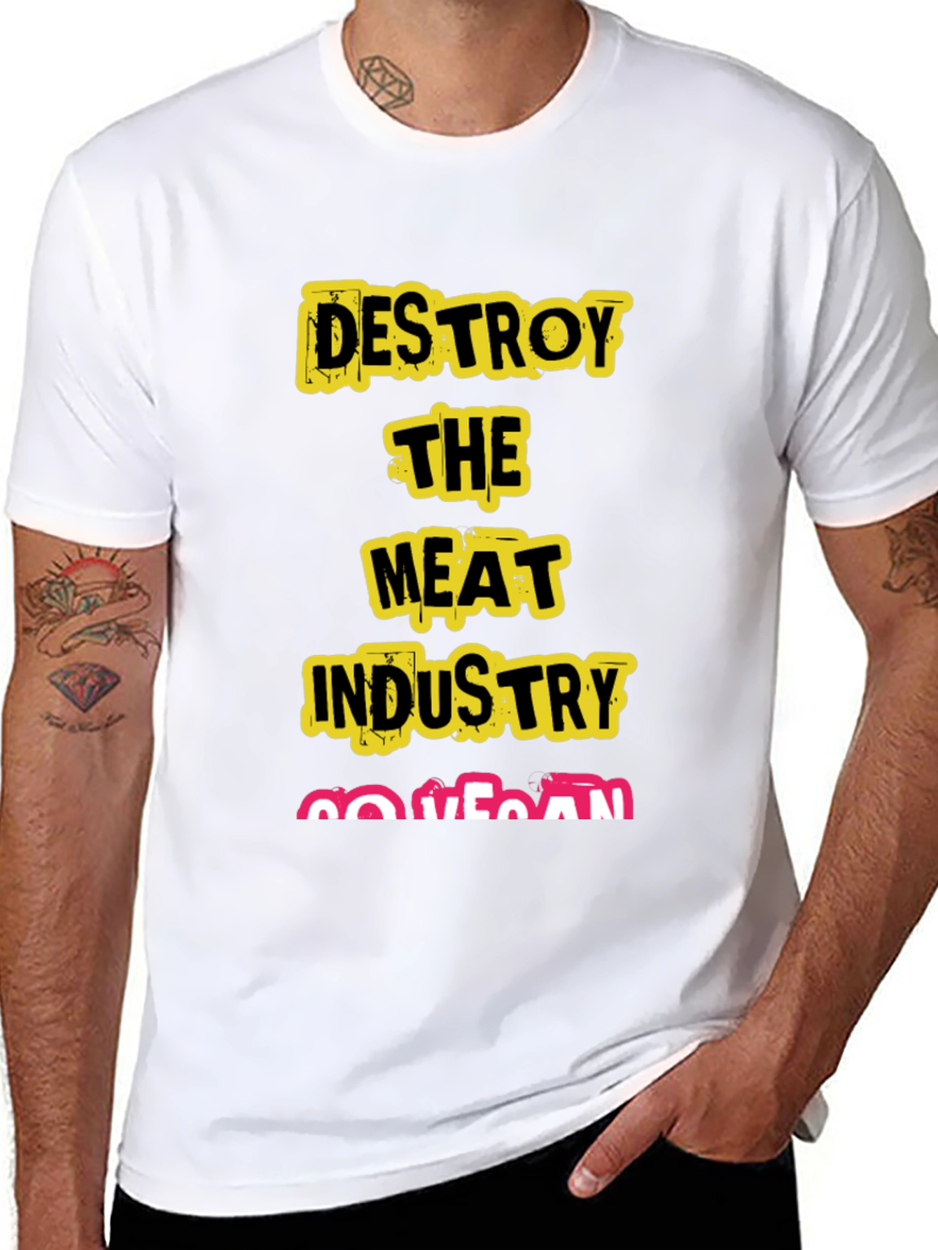 Destroy The Meat Industry Vegan T-Shirt