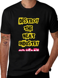 Destroy The Meat Industry Vegan T-Shirt