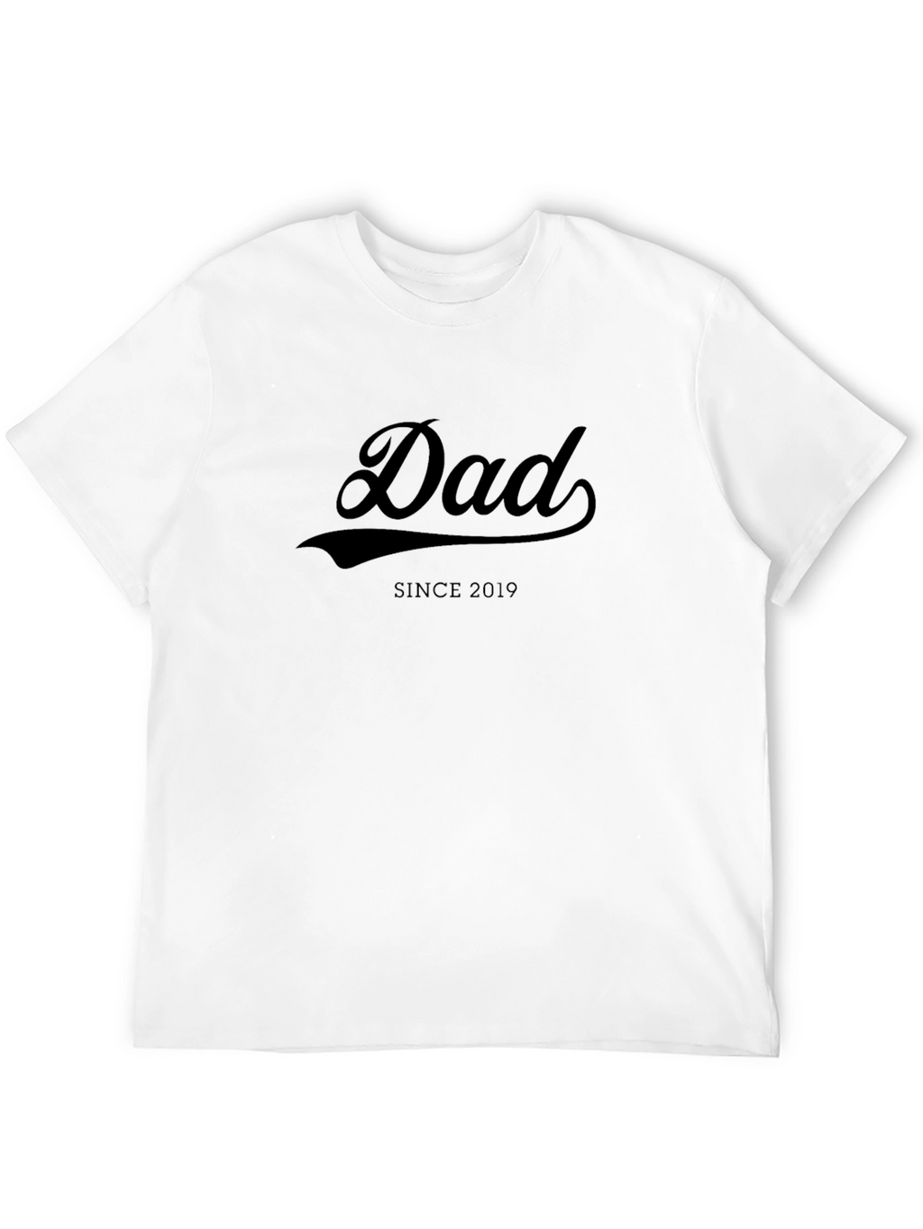 Dad Since 2019 Black T-Shirt