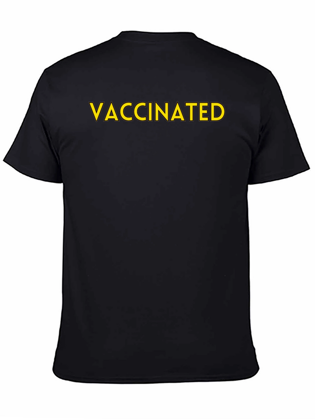 Vaccinated Black T-Shirt