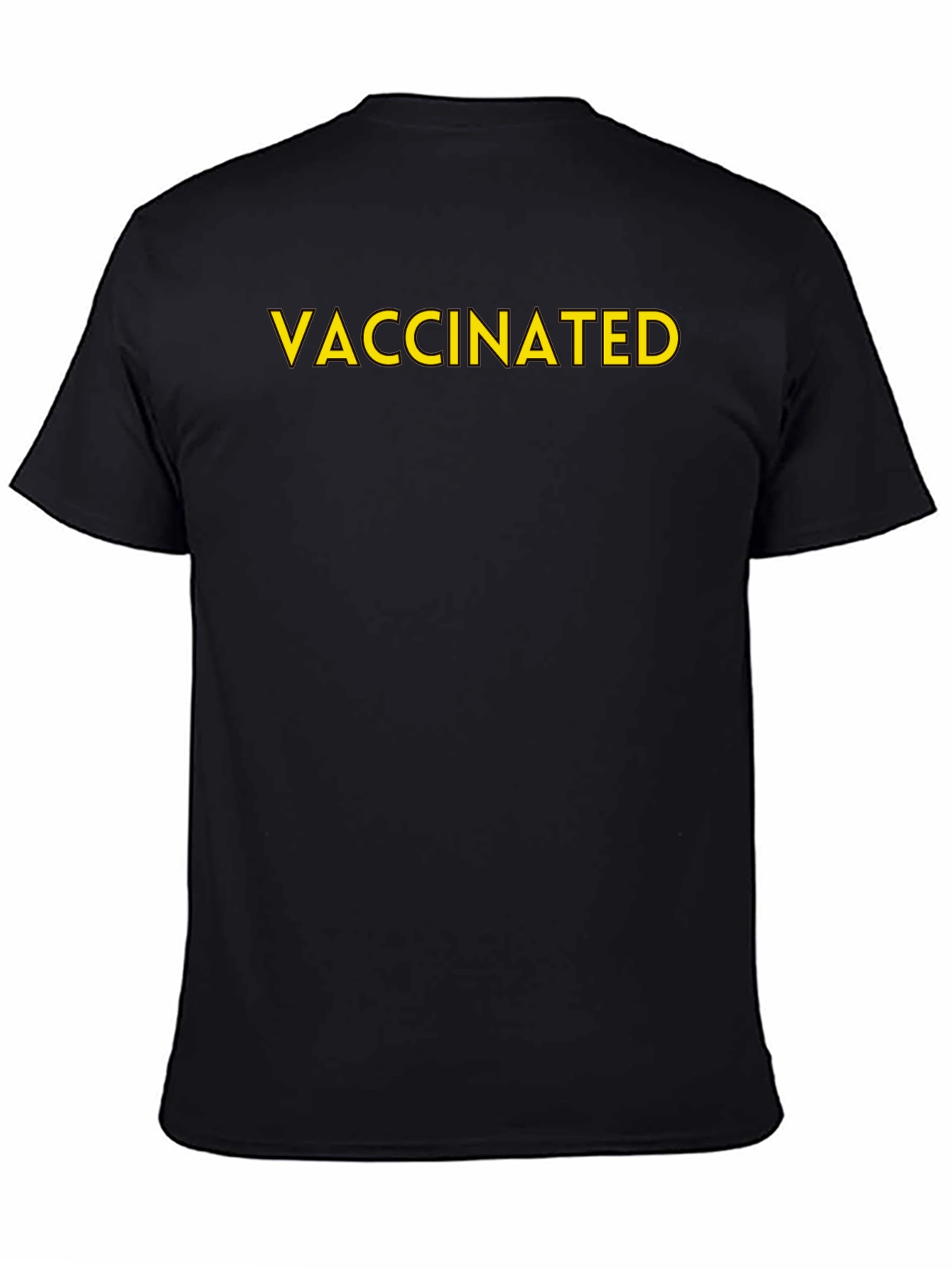 Vaccinated Black T-Shirt