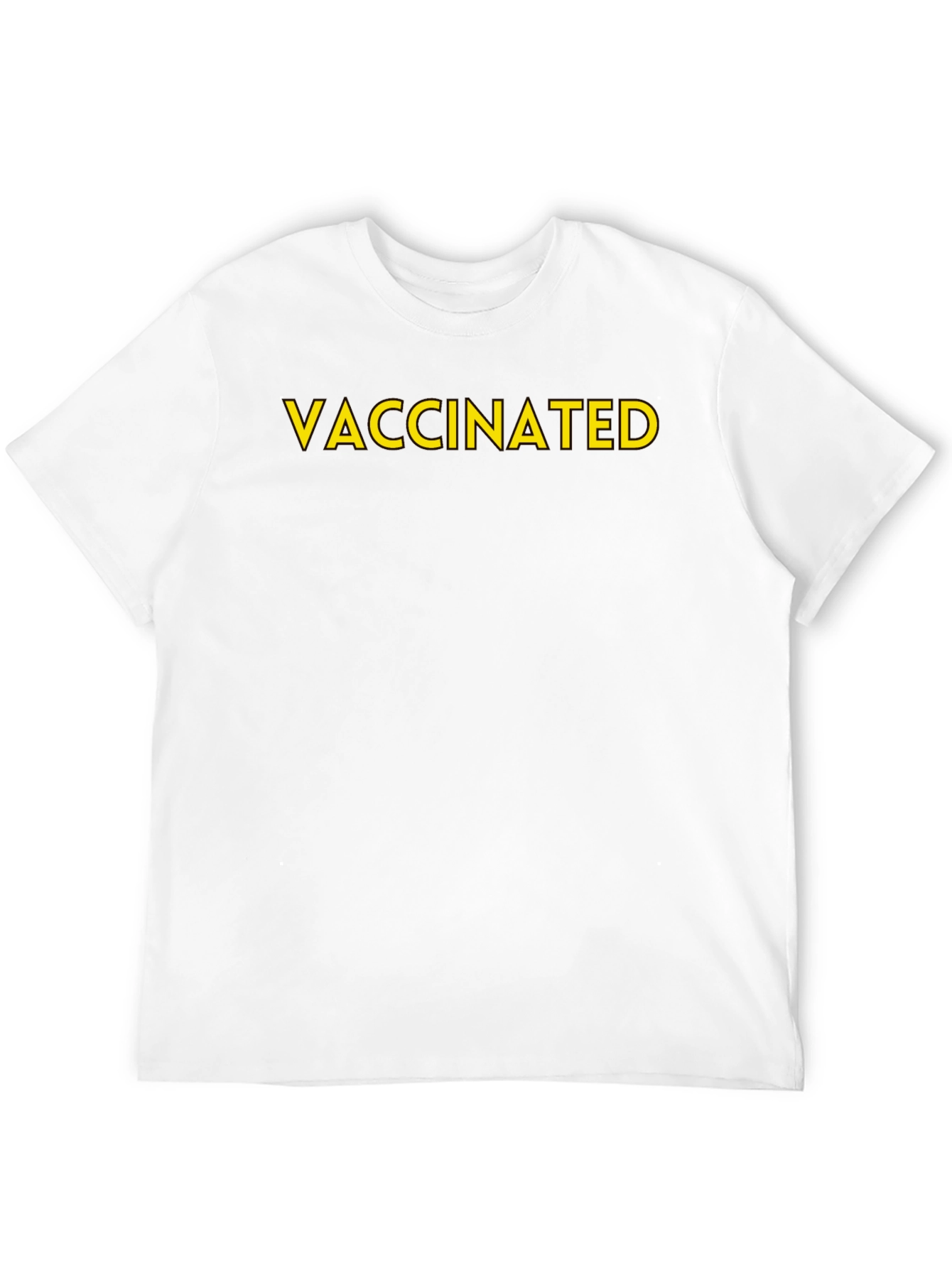 Vaccinated Black T-Shirt