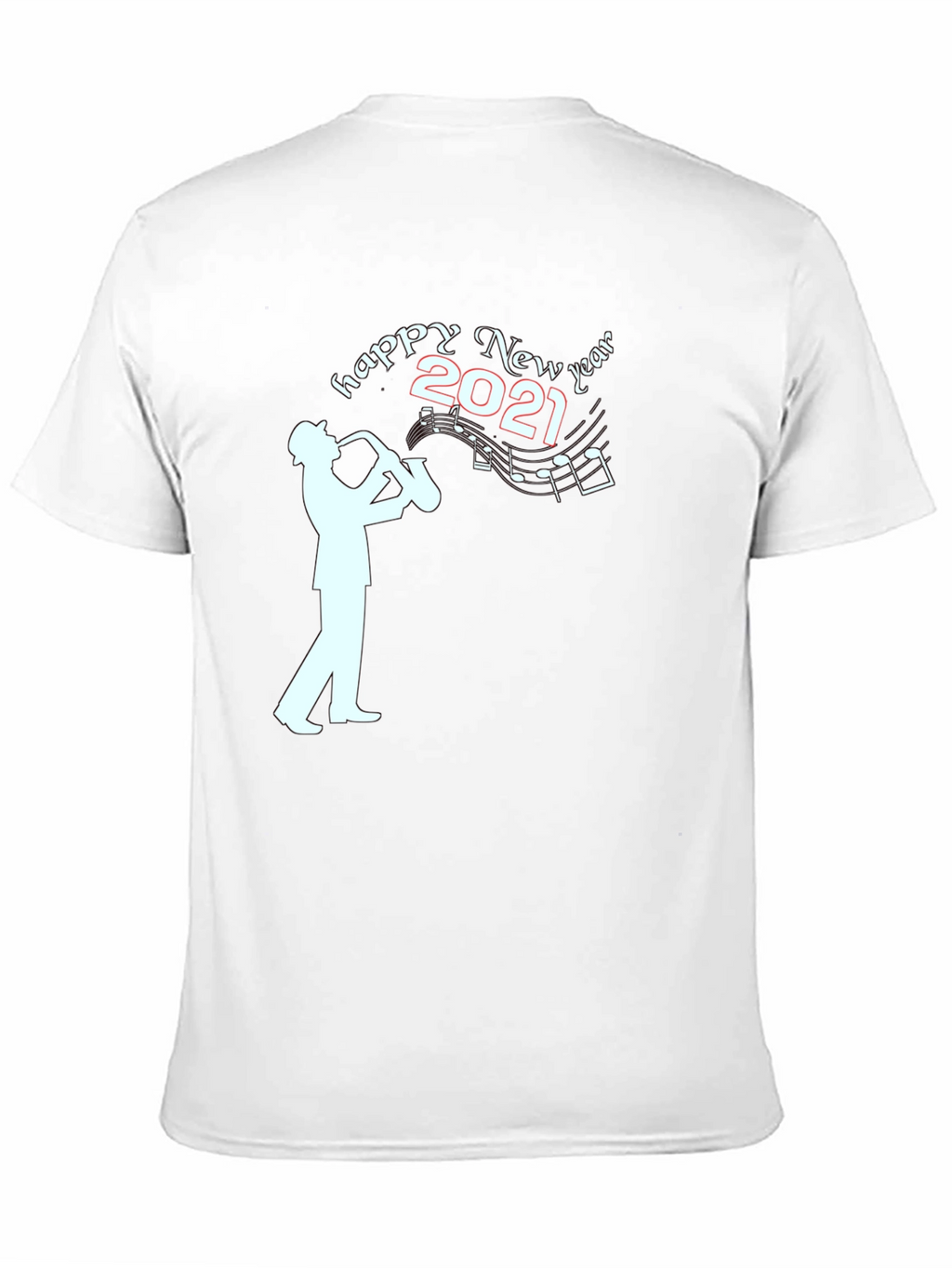 Happy New Year 2021 Saxophone Player T-Shirt