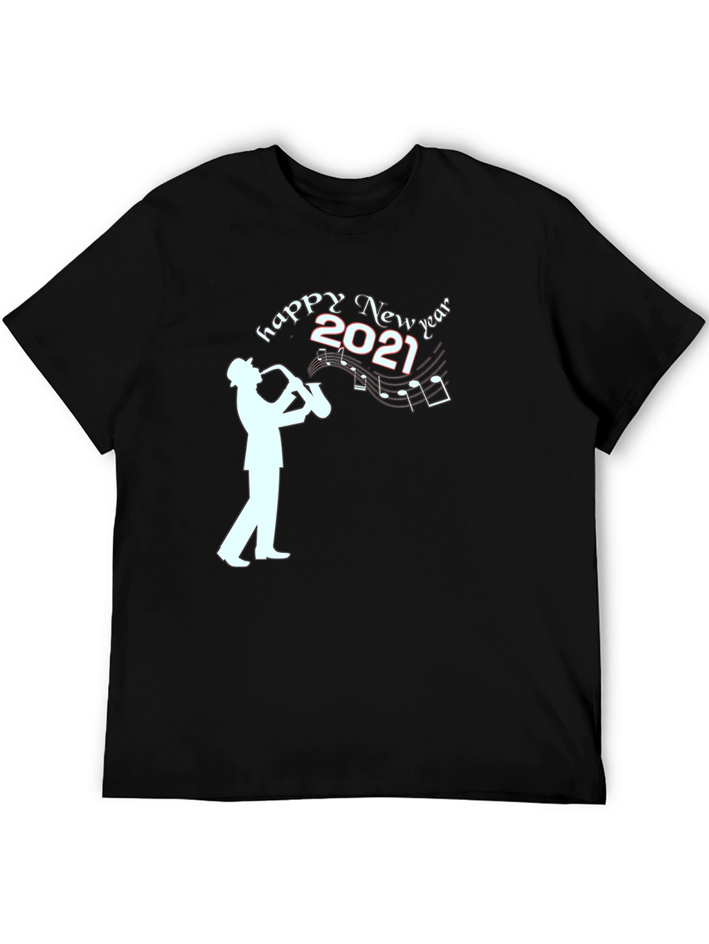 Happy New Year 2021 Saxophone Player T-Shirt