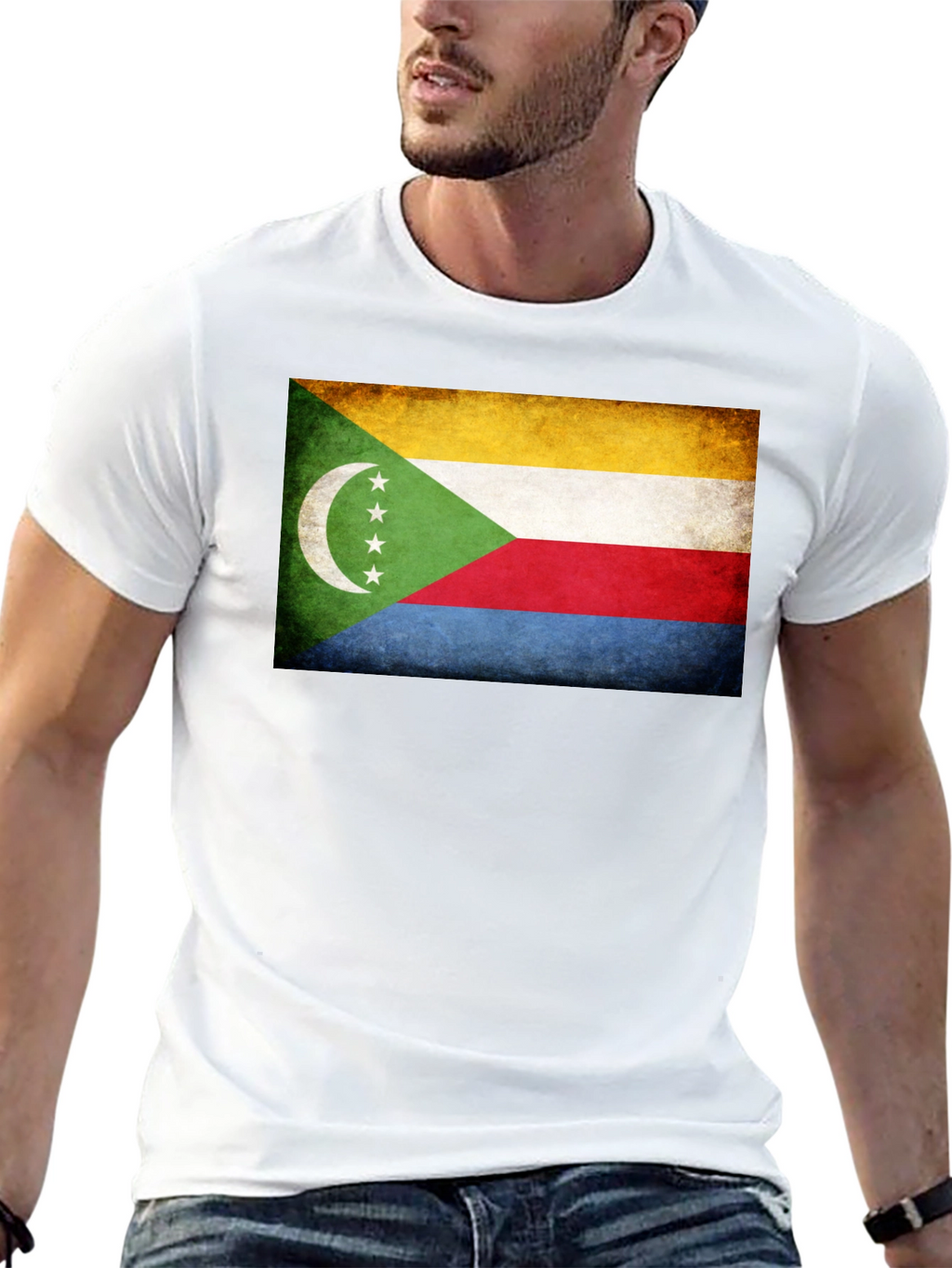 Comoros Flag Graphic T-Shirt