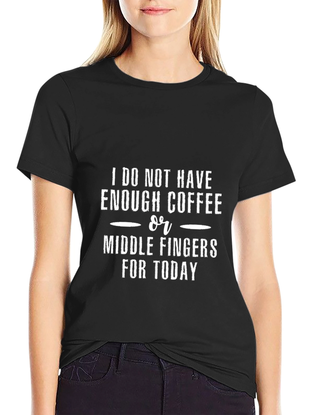 Coffee and Middle Fingers Graphic Tee