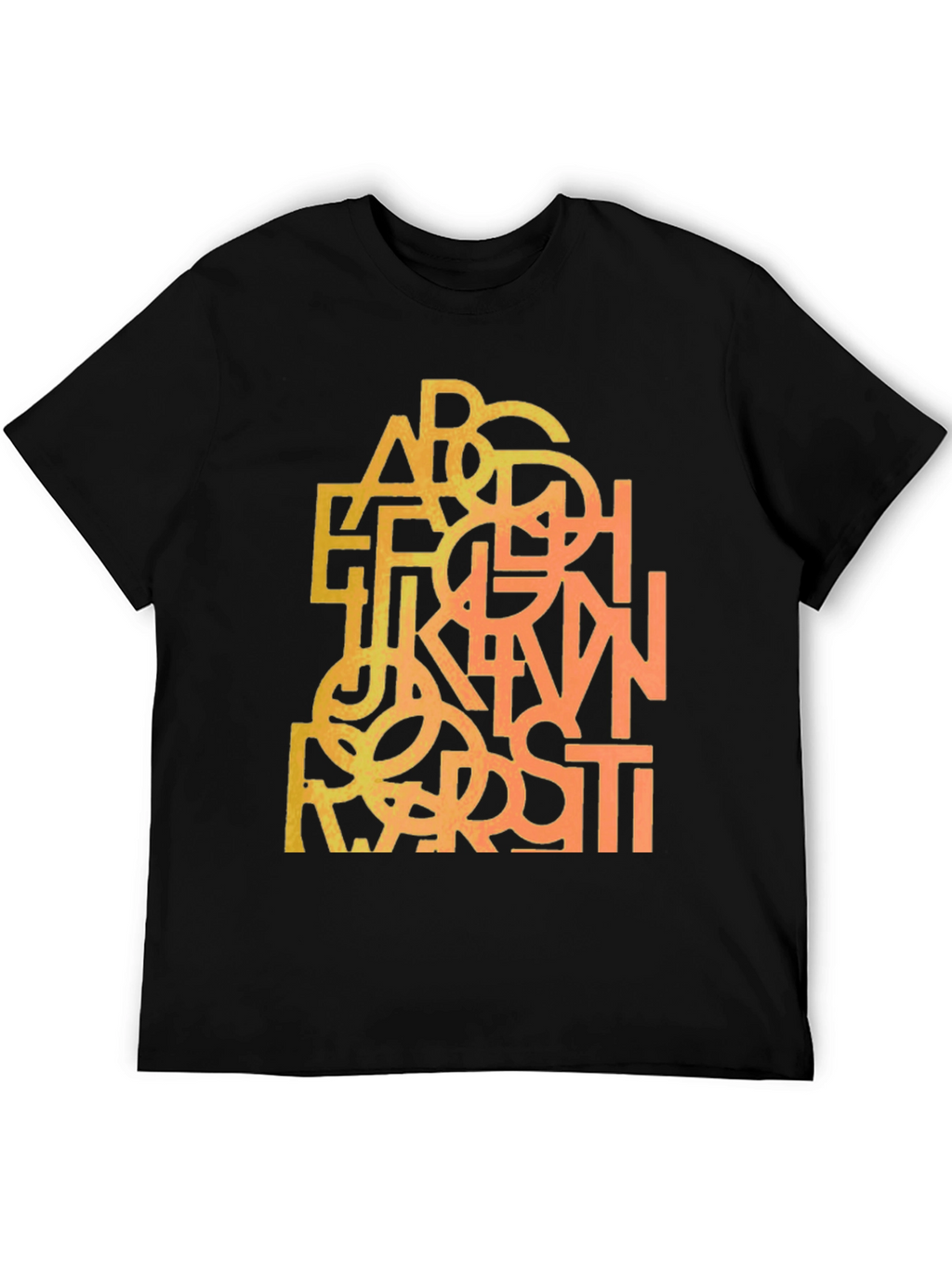 Abstract Alphabet Mens Graphic Tee