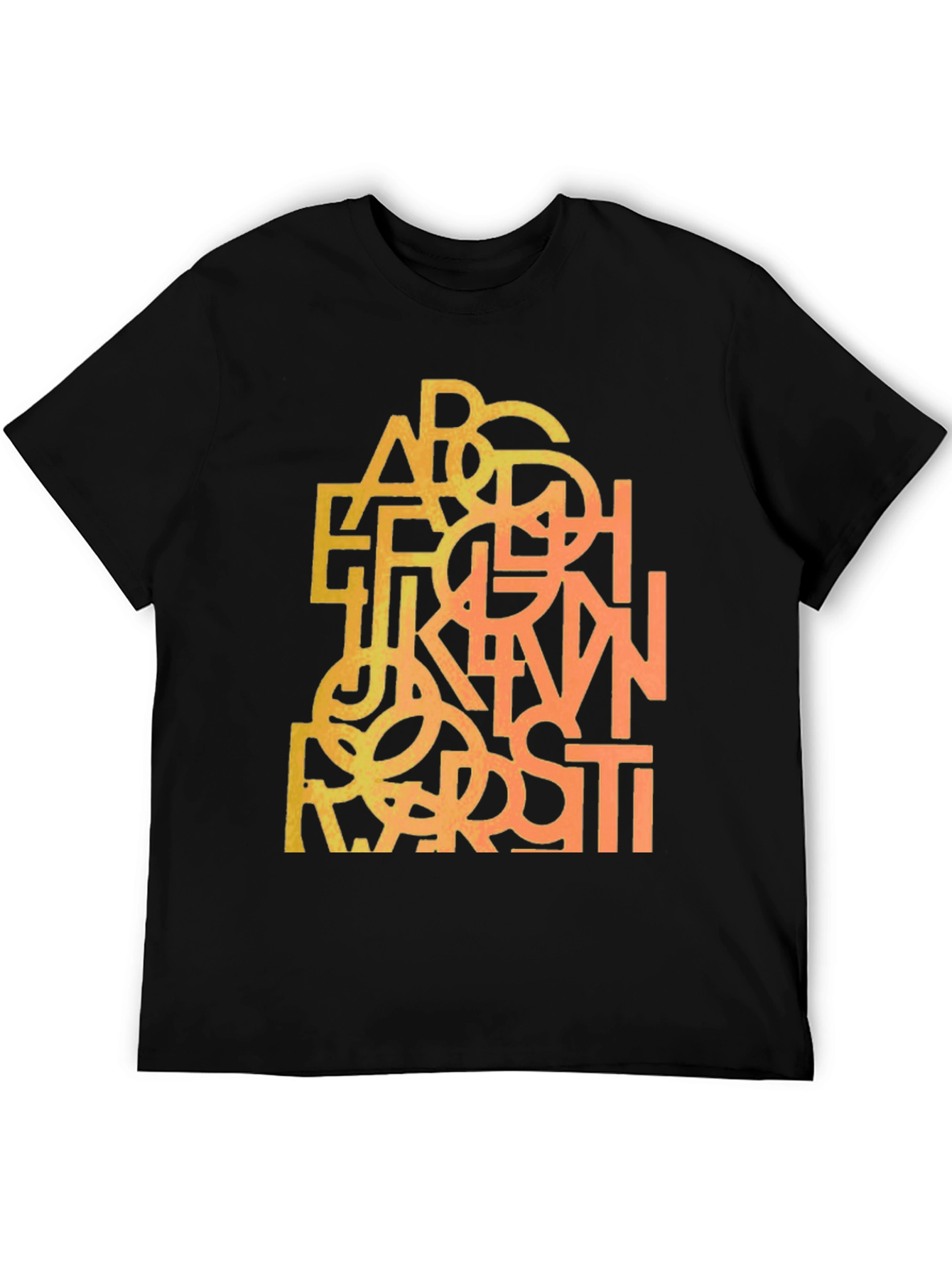 Abstract Alphabet Mens Graphic Tee