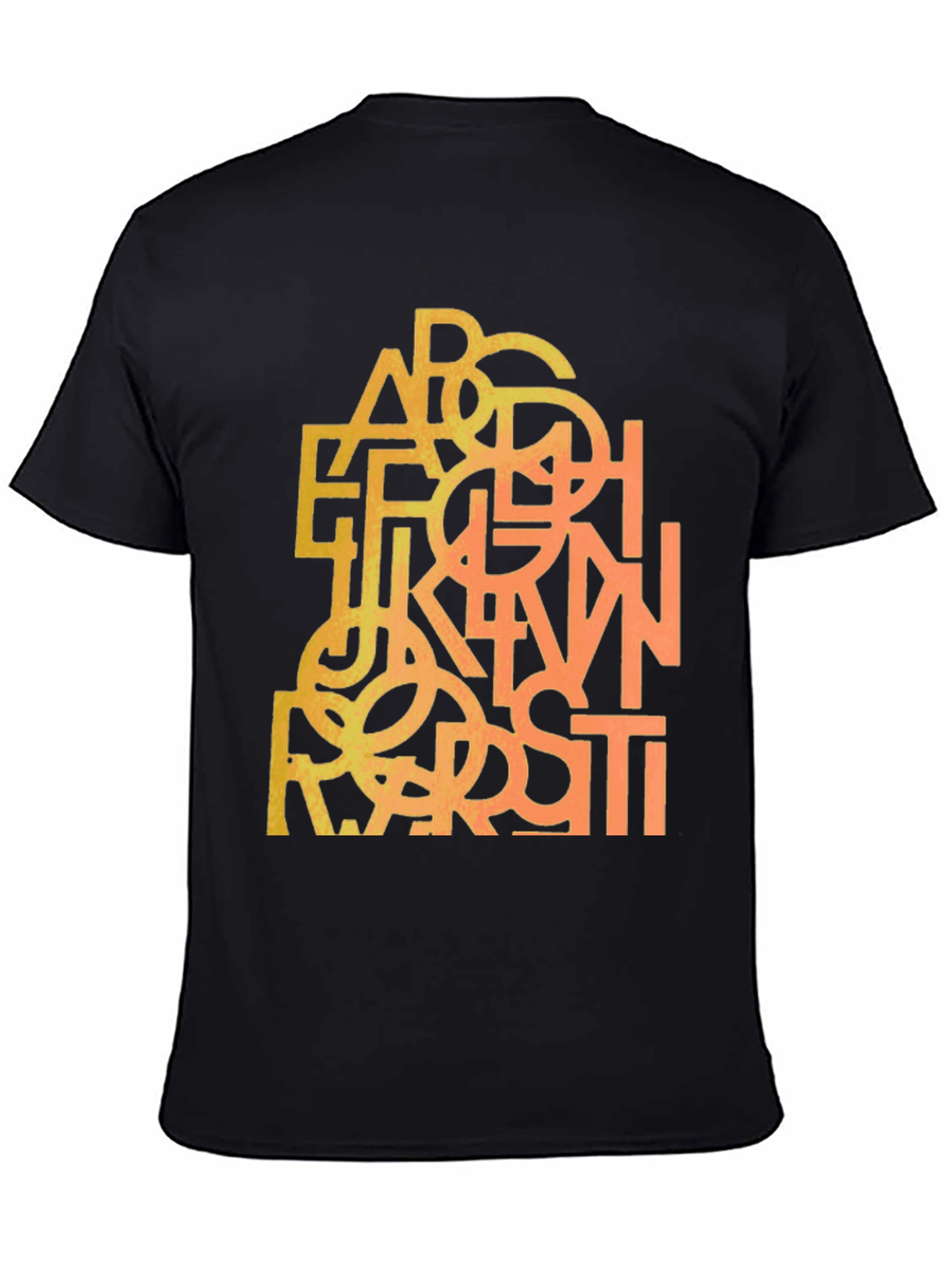 Abstract Alphabet Mens Graphic Tee