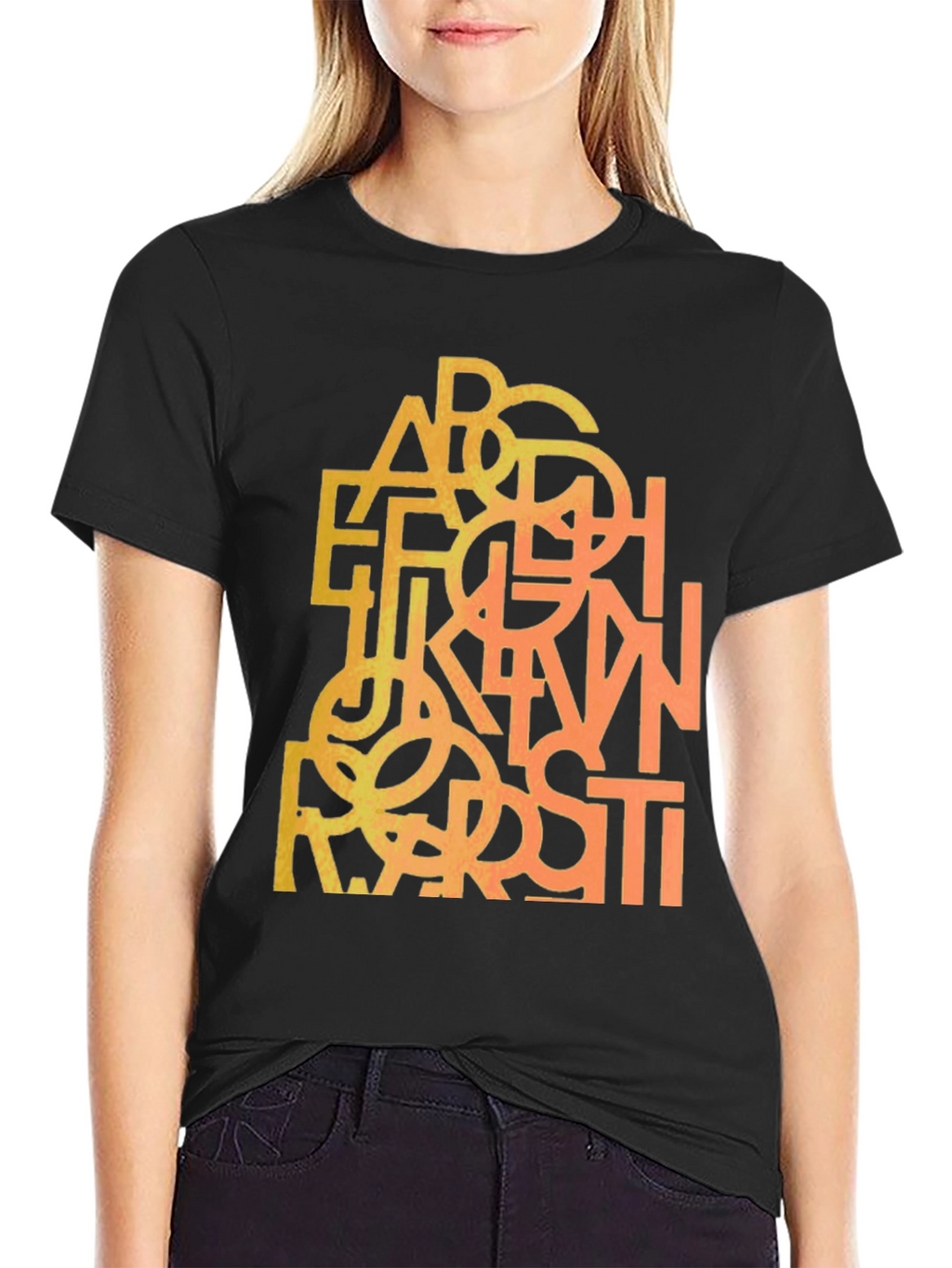 Abstract Alphabet Mens Graphic Tee