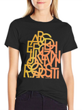 Abstract Alphabet Mens Graphic Tee