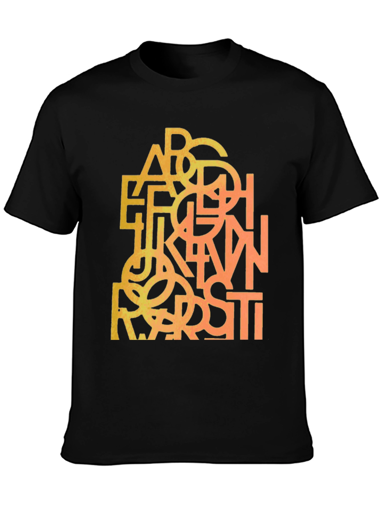 Abstract Alphabet Mens Graphic Tee