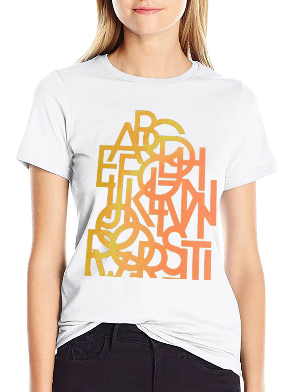 Abstract Alphabet Mens Graphic Tee