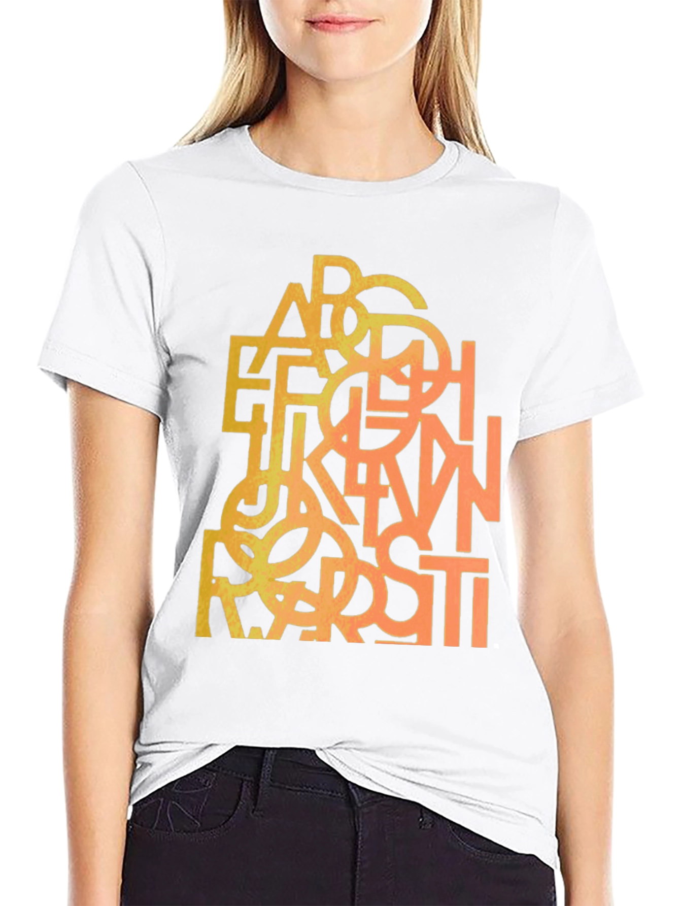 Abstract Alphabet Mens Graphic Tee