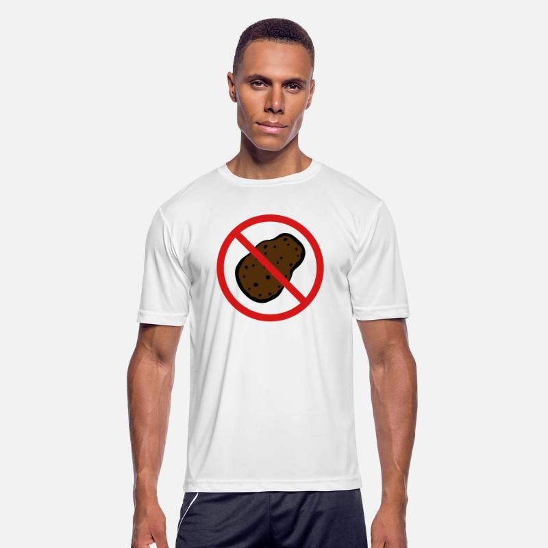 against prohibited zone sign shield no potato food