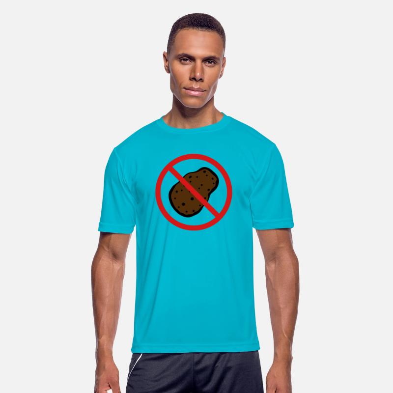 against prohibited zone sign shield no potato food