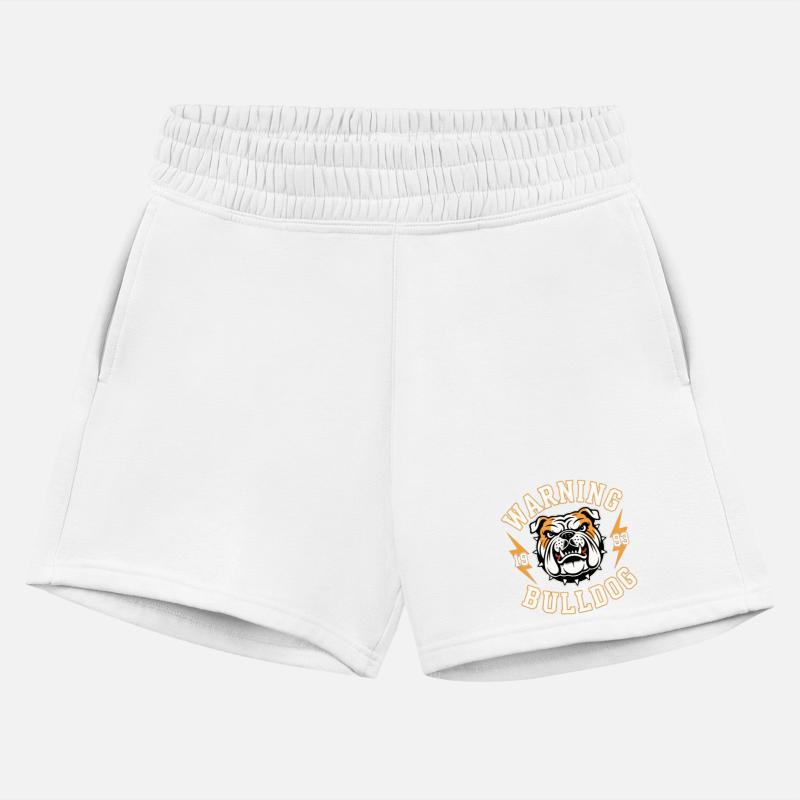 Aggressive Bulldog Warning Design