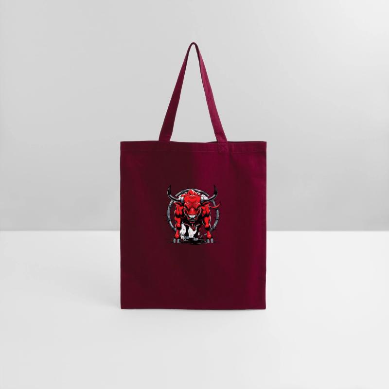 Aggressive Red Bull Illustration