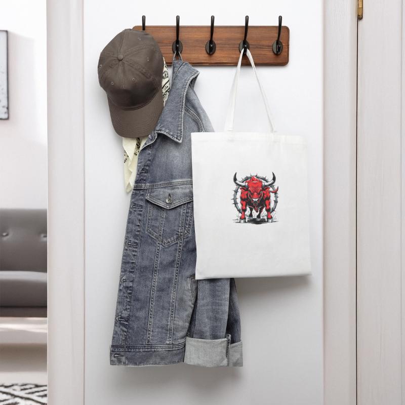 Aggressive Red Bull Illustration