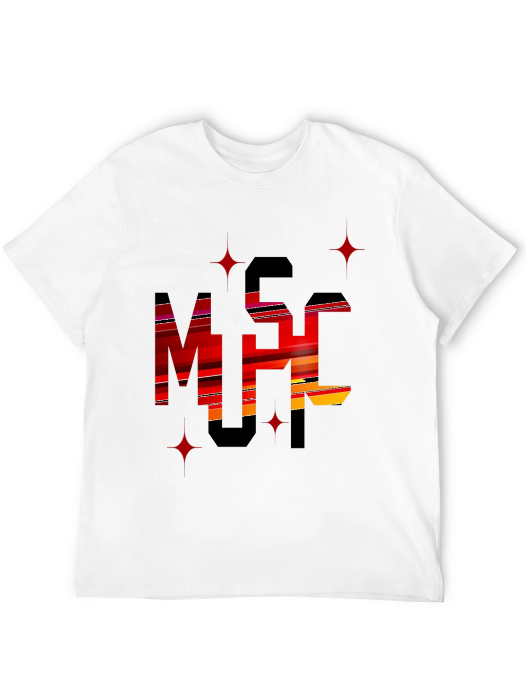 Stylish Black Graphic Tee - MSC Print
