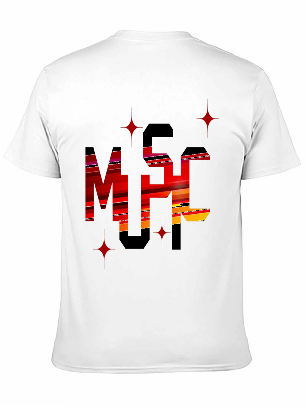 Stylish Black Graphic Tee - MSC Print