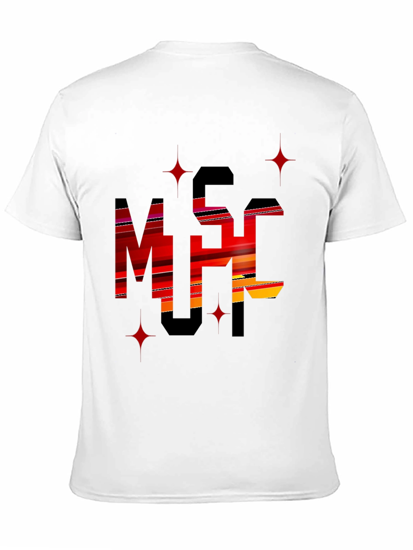Stylish Black Graphic Tee - MSC Print