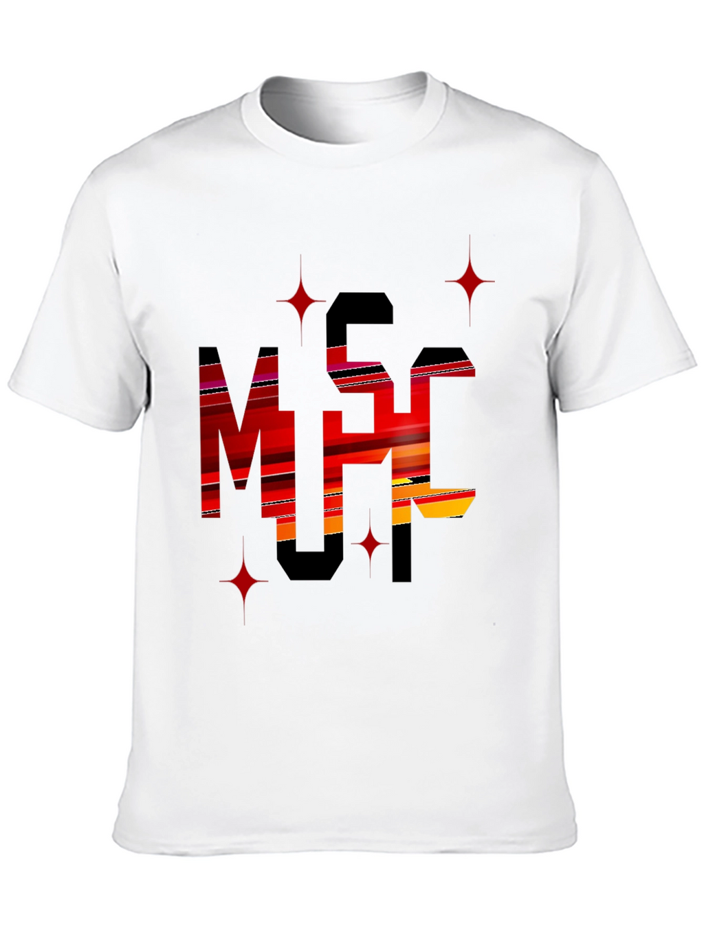Stylish Black Graphic Tee - MSC Print