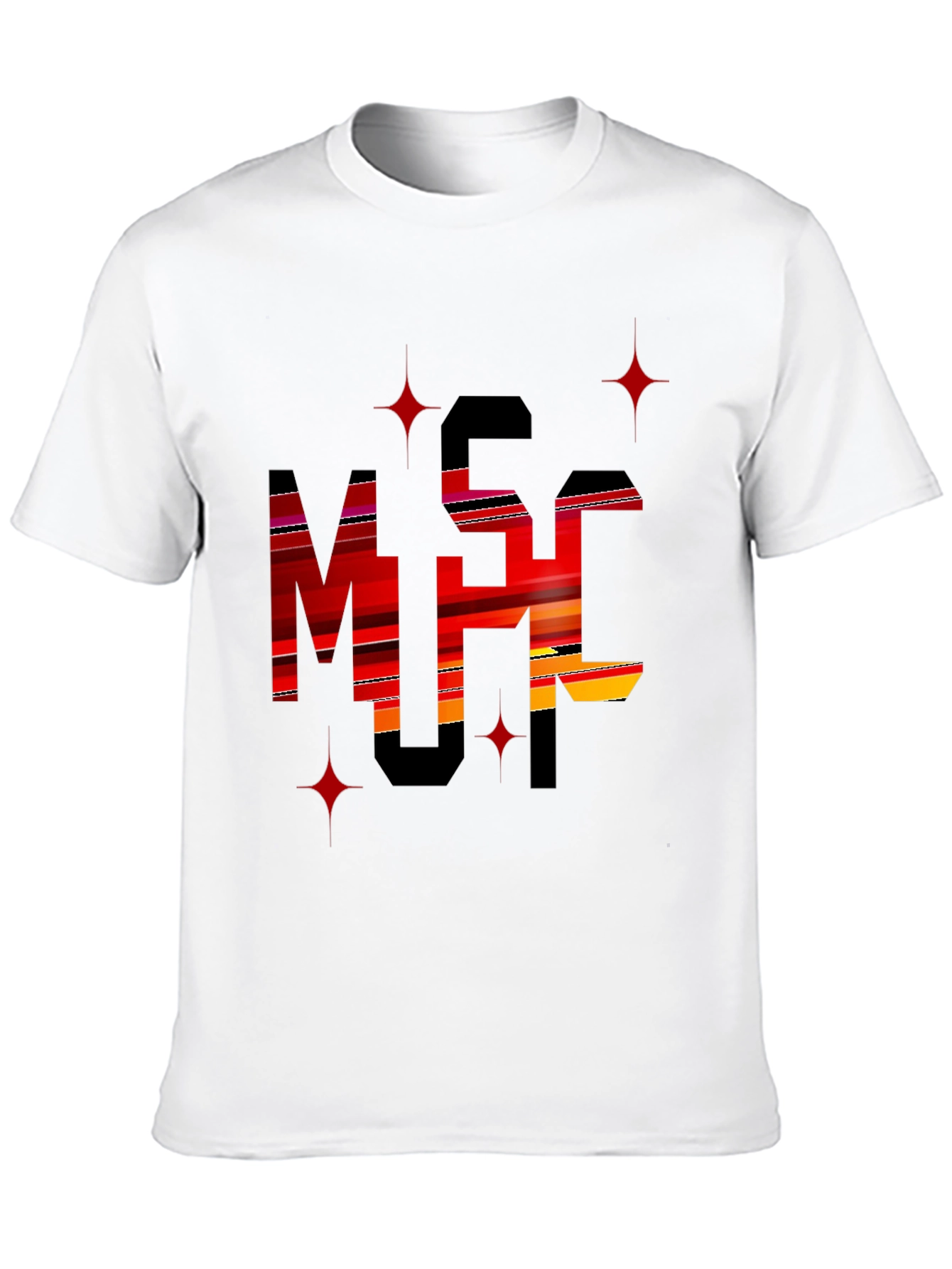 Stylish Black Graphic Tee - MSC Print