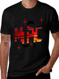 Stylish Black Graphic Tee - MSC Print