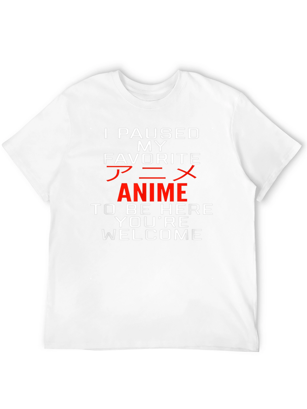 Anime Paused Graphic Tee - Youre Welcome!