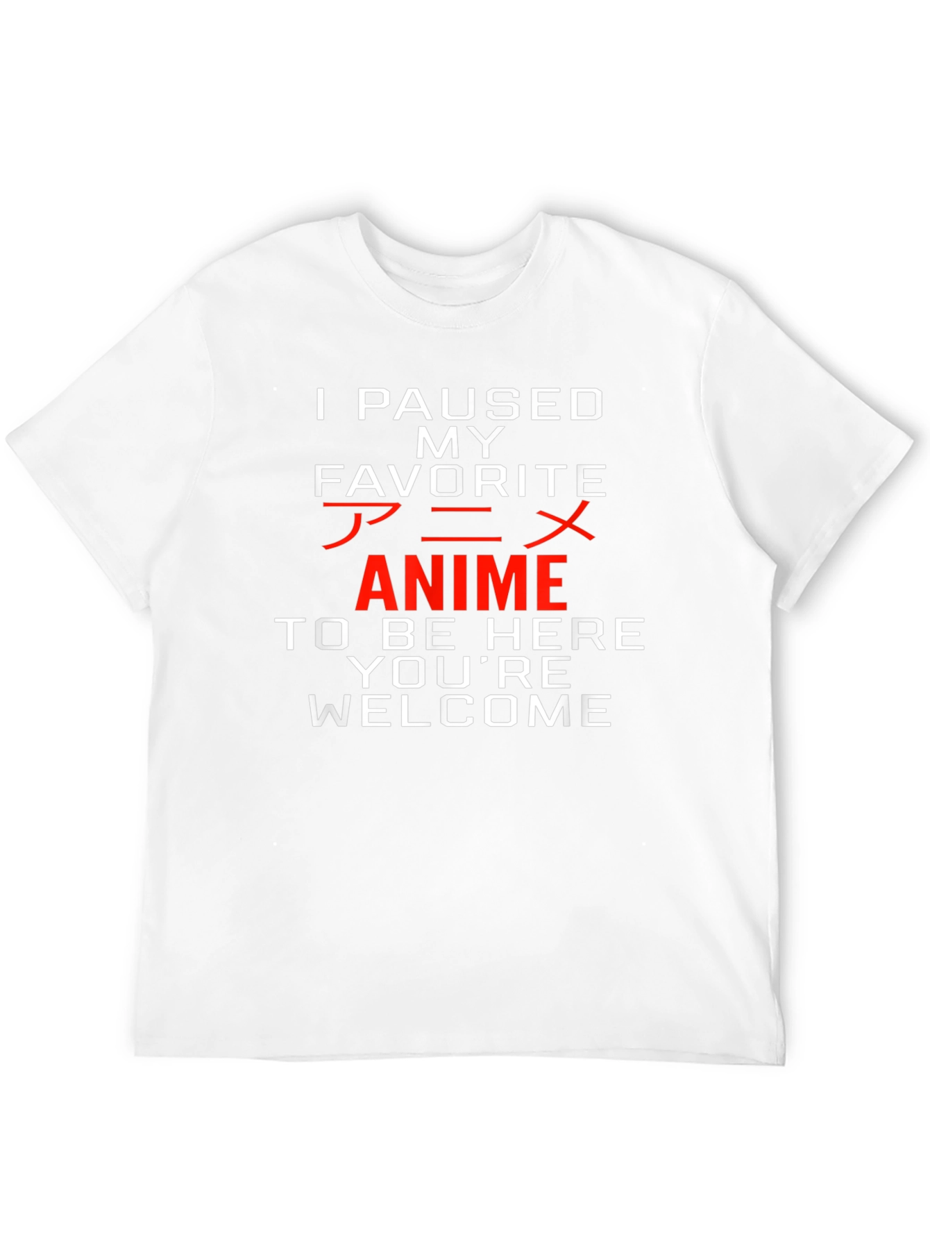 Anime Paused Graphic Tee - Youre Welcome!