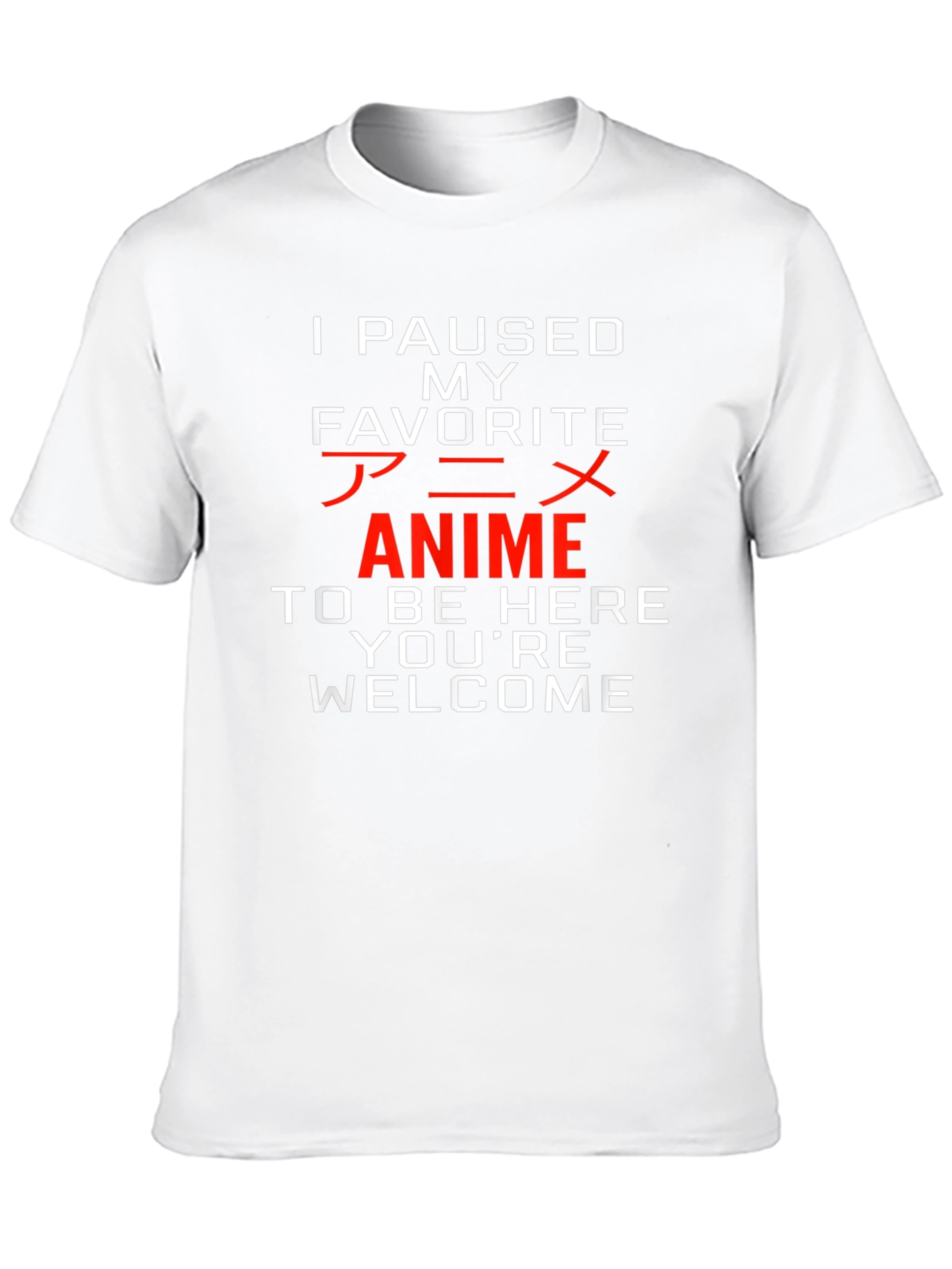Anime Paused Graphic Tee - Youre Welcome!
