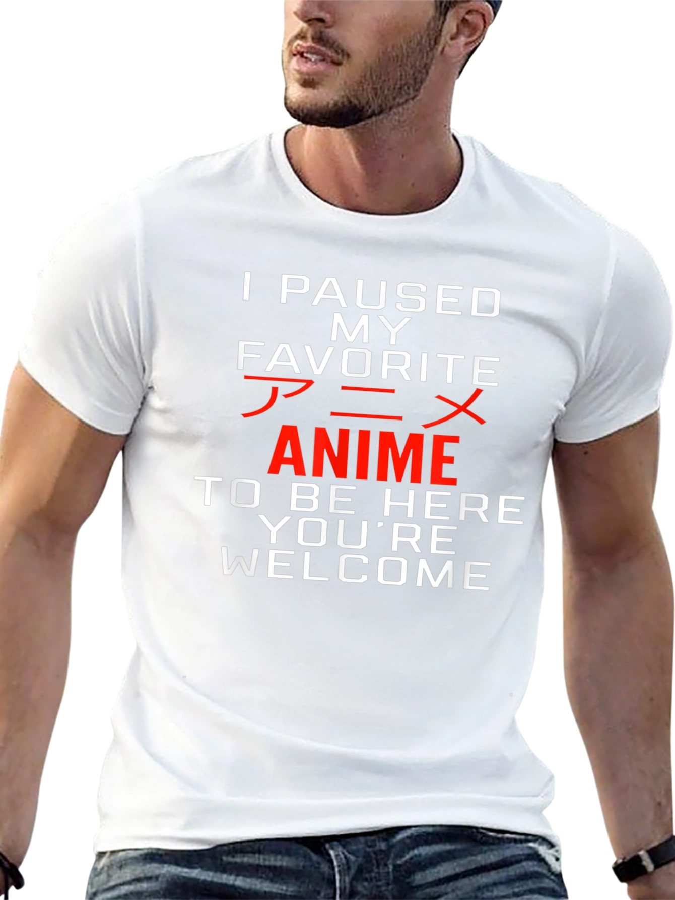Anime Paused Graphic Tee - Youre Welcome!