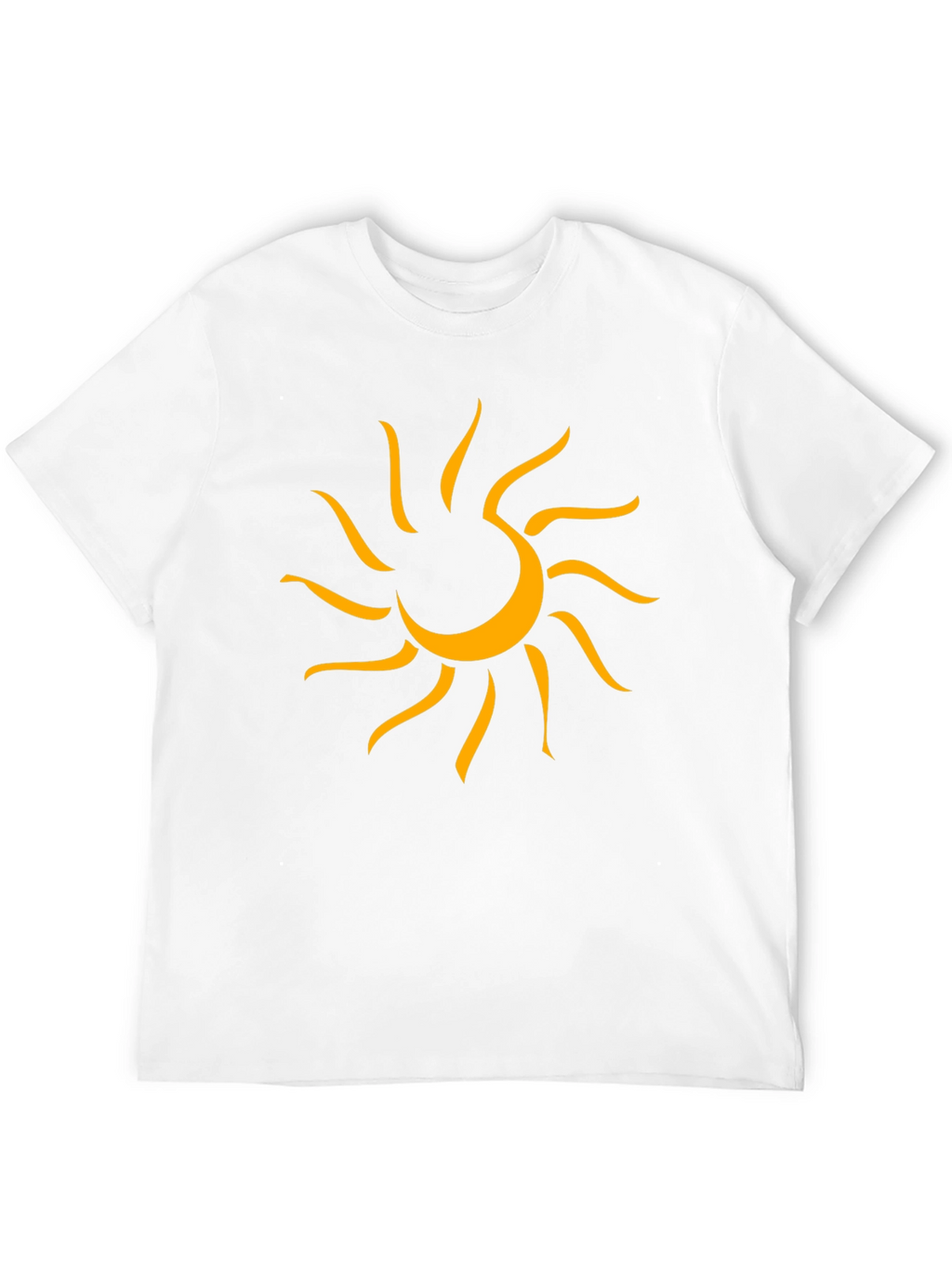 Graphic Sun Tee - Mens Black Cotton T-Shirt