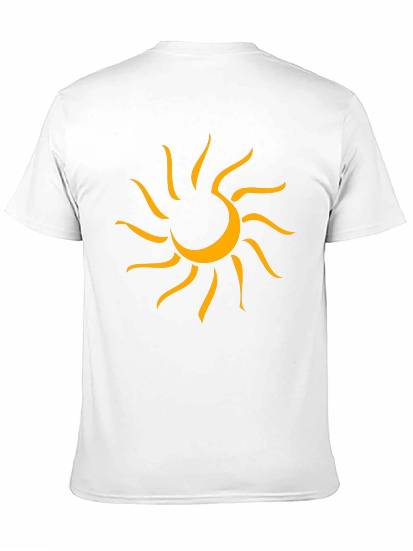 Graphic Sun Tee - Mens Black Cotton T-Shirt
