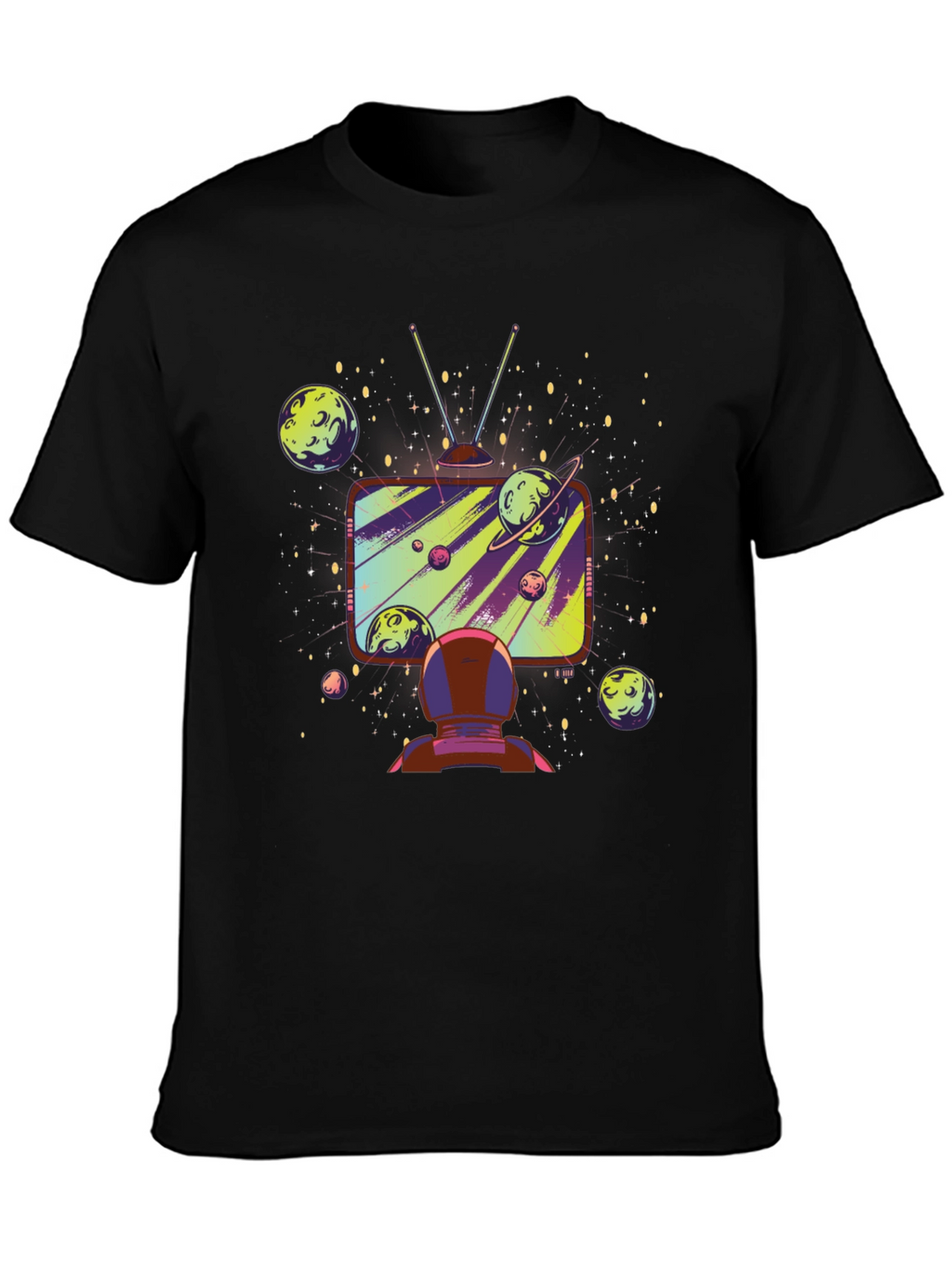 Astronaut Galaxy TV T-Shirt - Space Observer