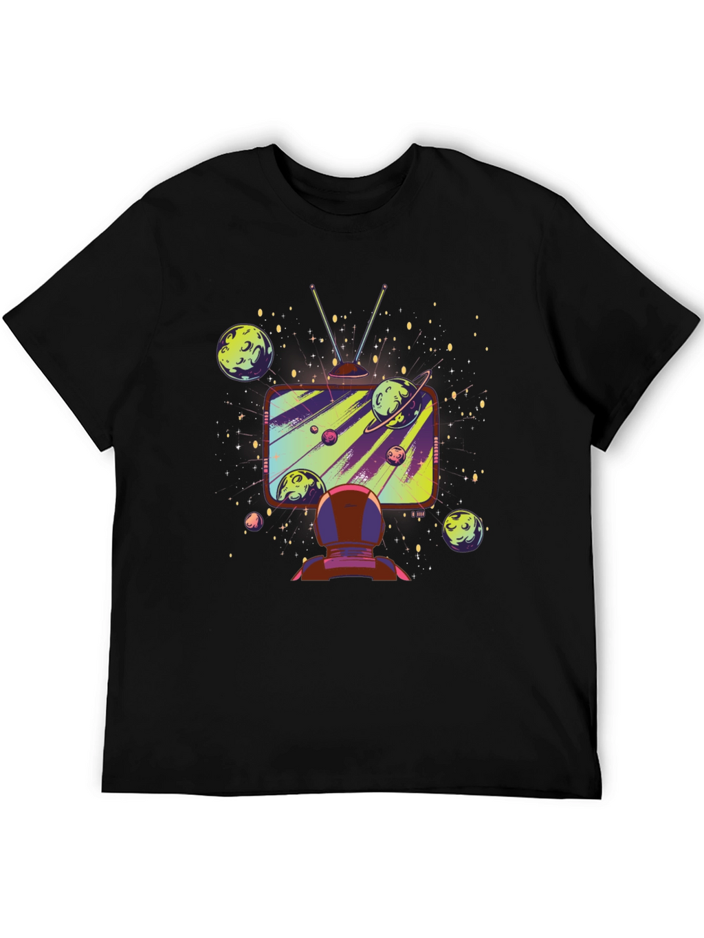 Astronaut Galaxy TV T-Shirt - Space Observer