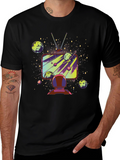 Astronaut Galaxy TV T-Shirt - Space Observer