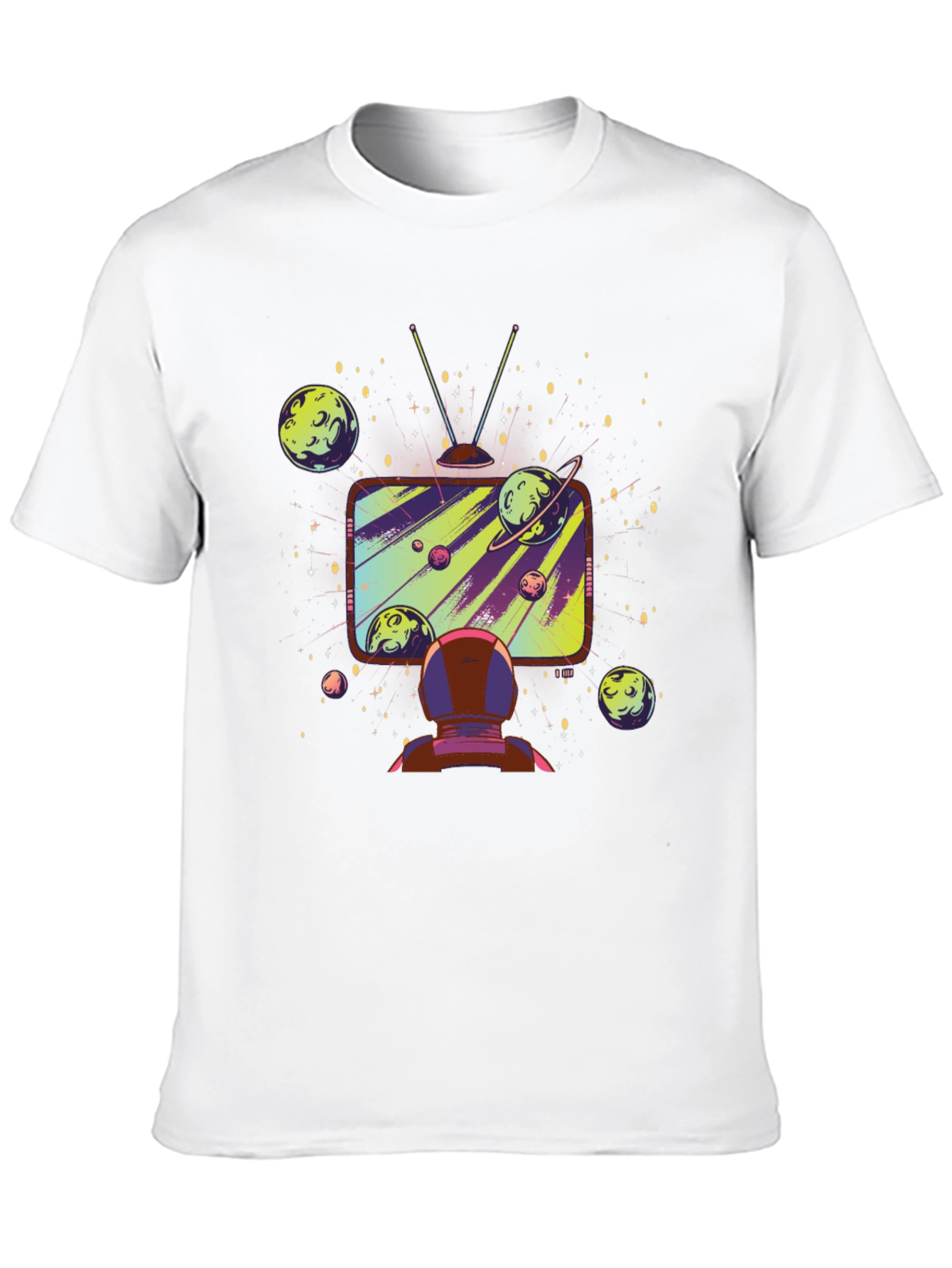 Astronaut Galaxy TV T-Shirt - Space Observer