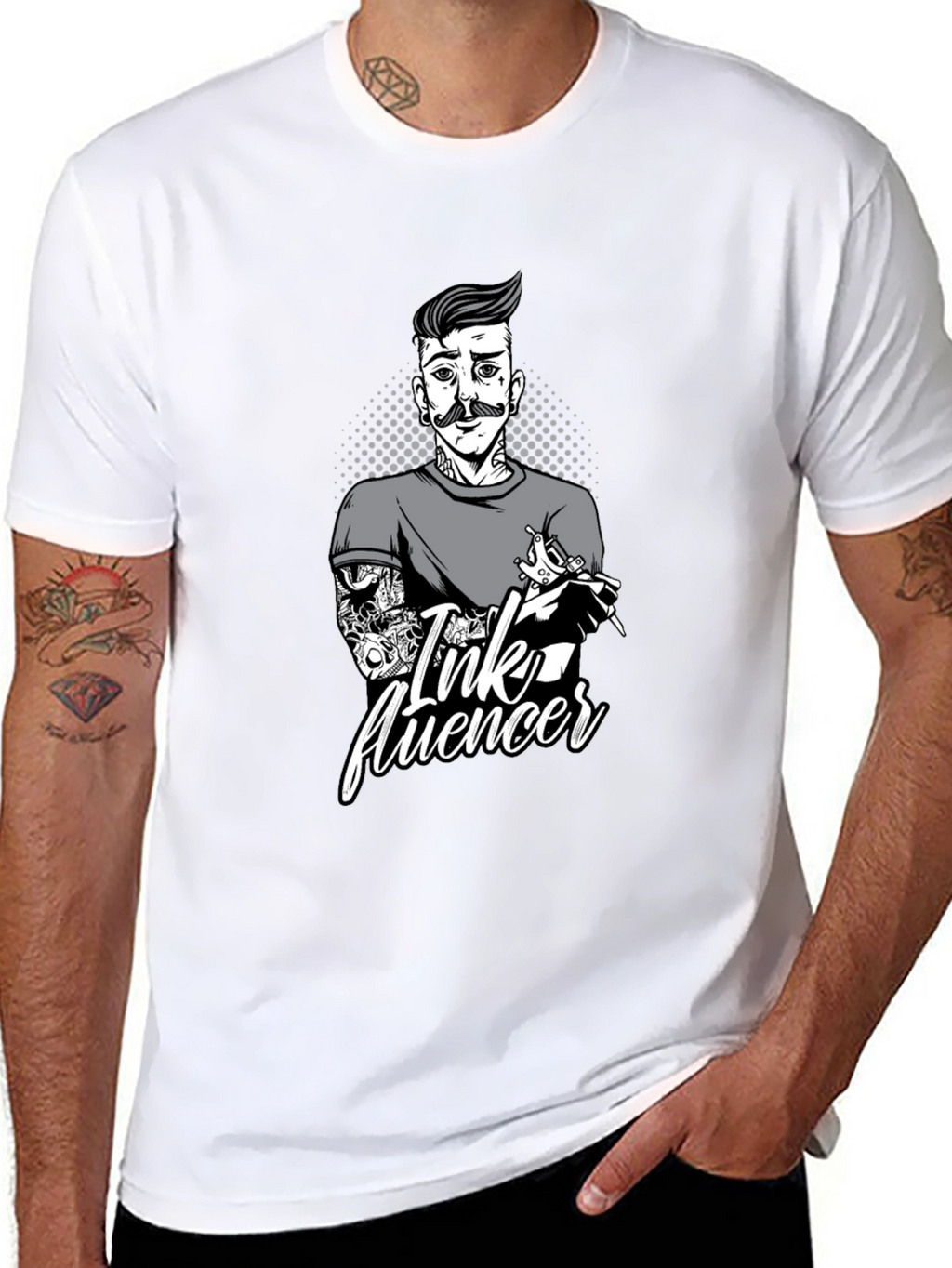 Ink Influencer Graphic Tee - Tattoo Artist T-Shirt