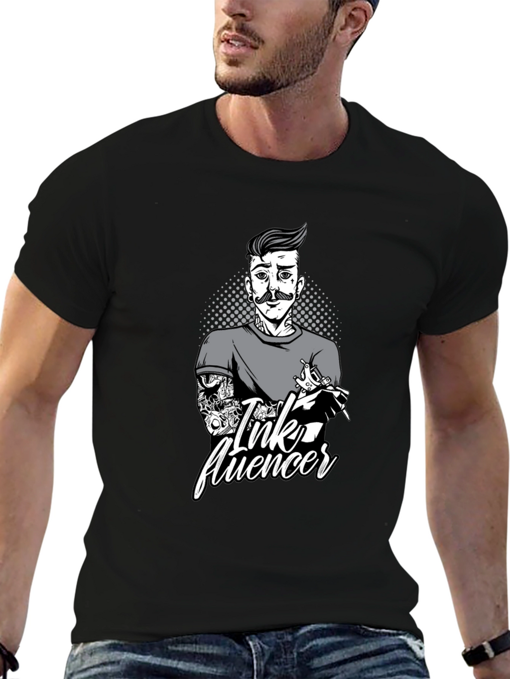 Ink Influencer Graphic Tee - Tattoo Artist T-Shirt