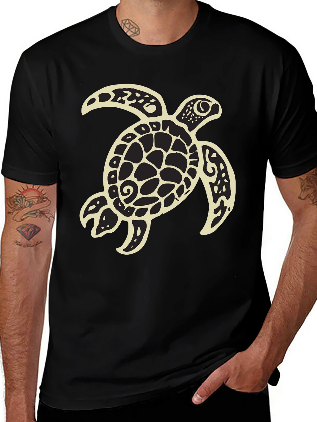 Black Turtle Graphic Tee
