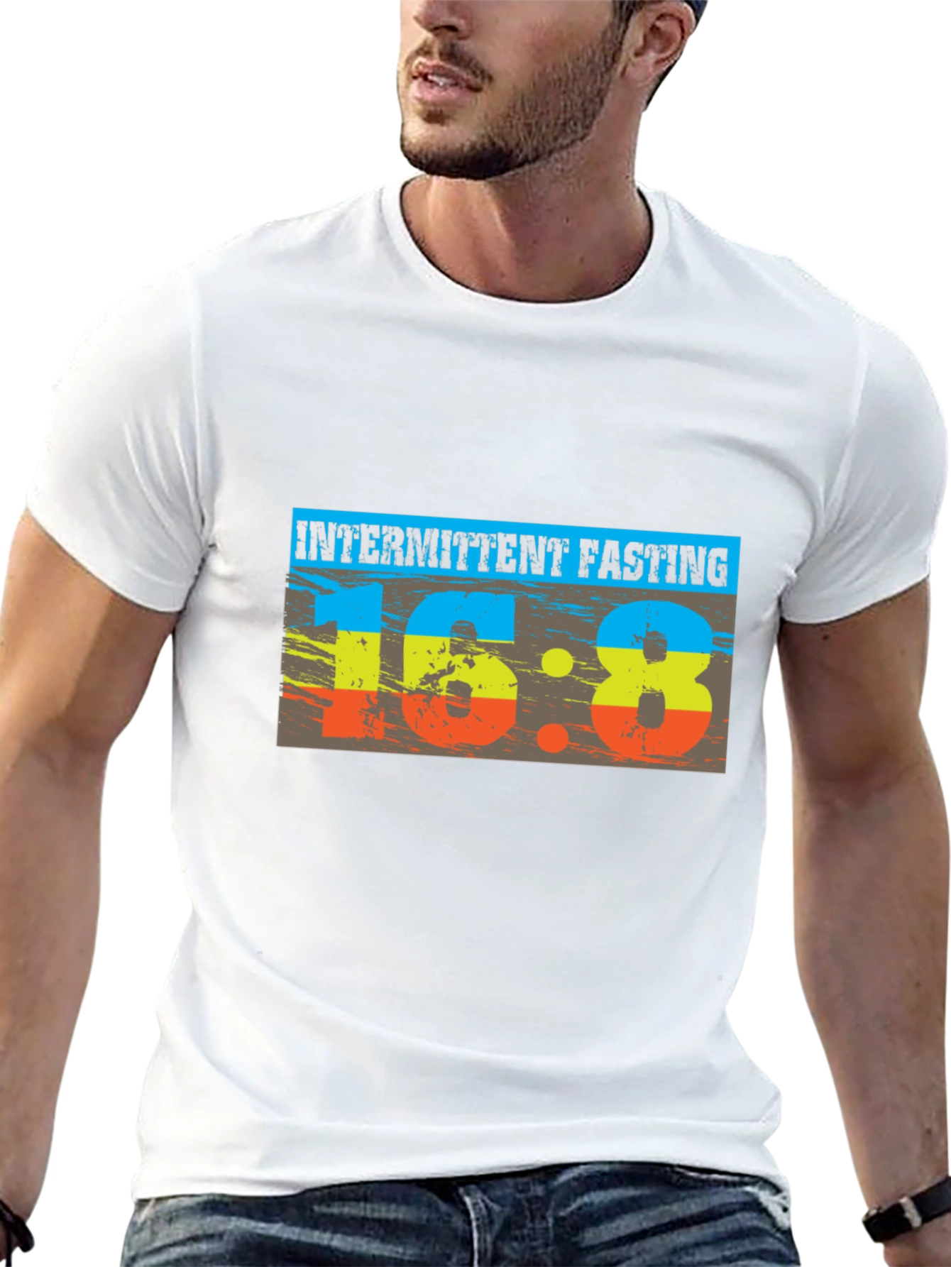 Intermittent Fasting 16:8 Black Graphic Tee