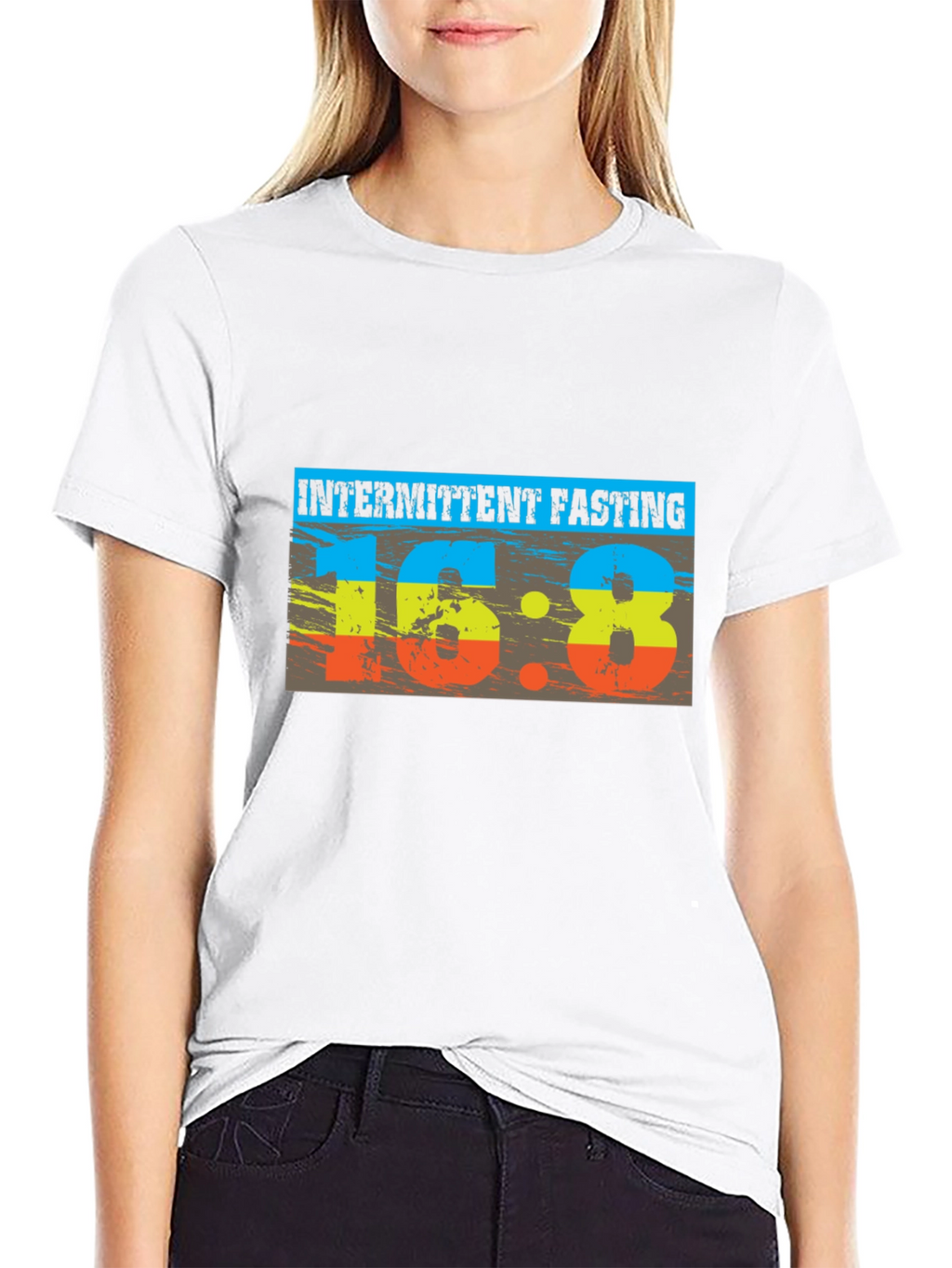 Intermittent Fasting 16:8 Black Graphic Tee