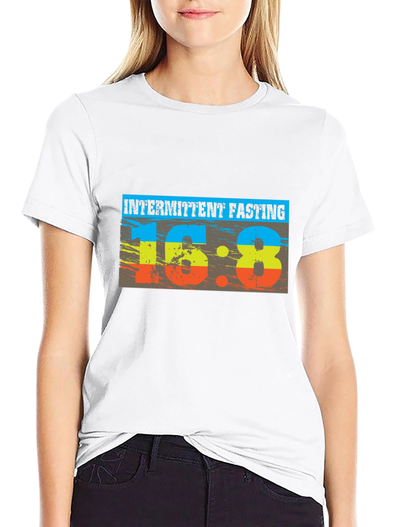 Intermittent Fasting 16:8 Black Graphic Tee