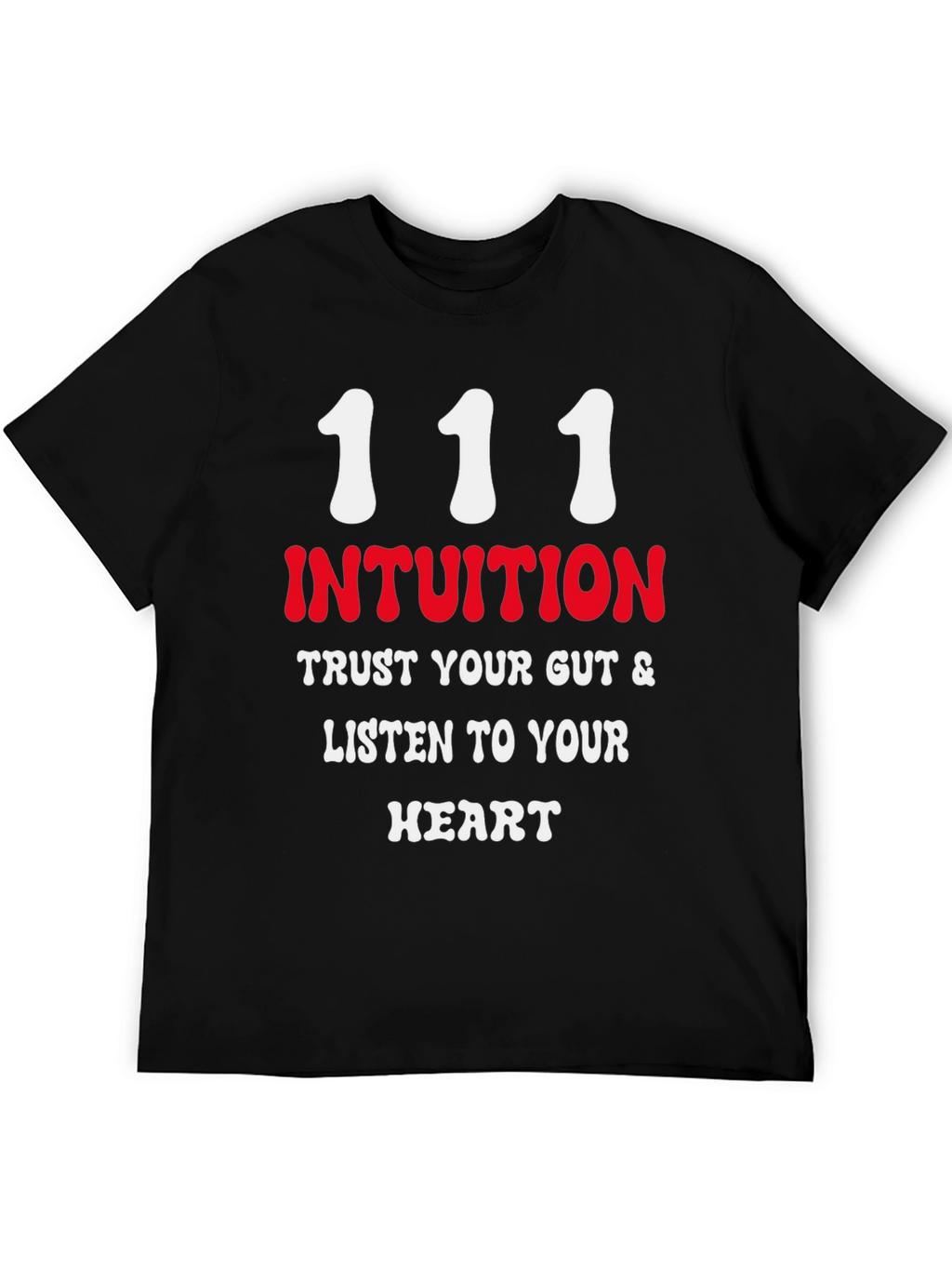 Intuition Black T-Shirt - Trust Your Gut
