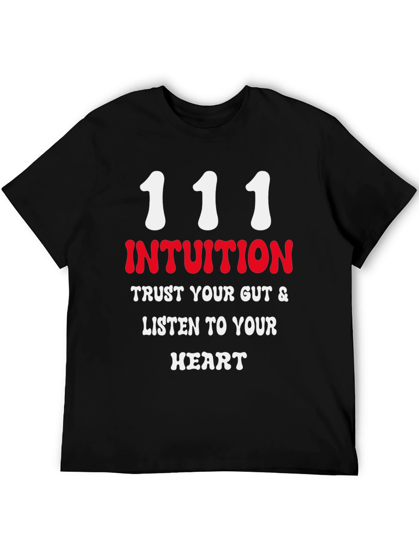 Intuition Black T-Shirt - Trust Your Gut