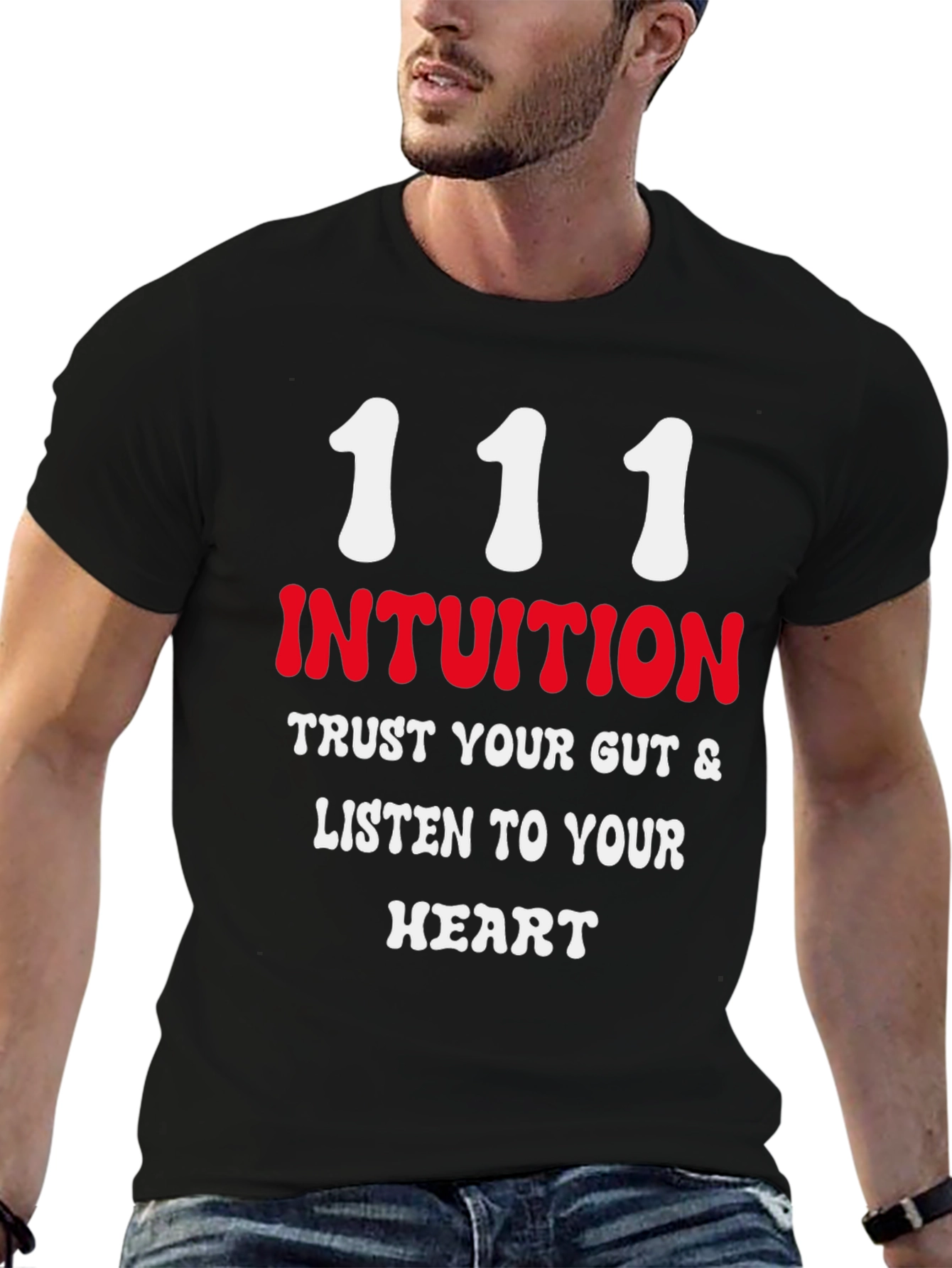 Intuition Black T-Shirt - Trust Your Gut