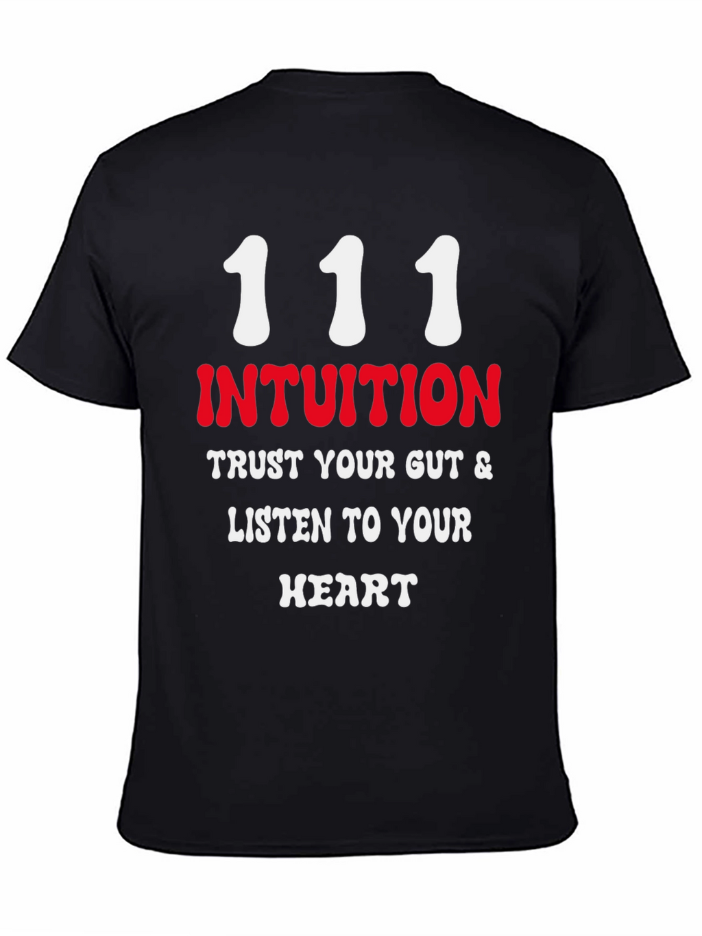 Intuition Black T-Shirt - Trust Your Gut
